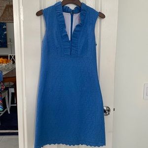 Lilly Pulitzer ruffle eyelet shift size 4